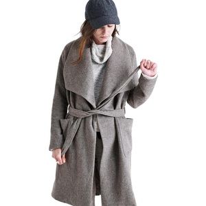 Madewell Grey Delancey blanket coat